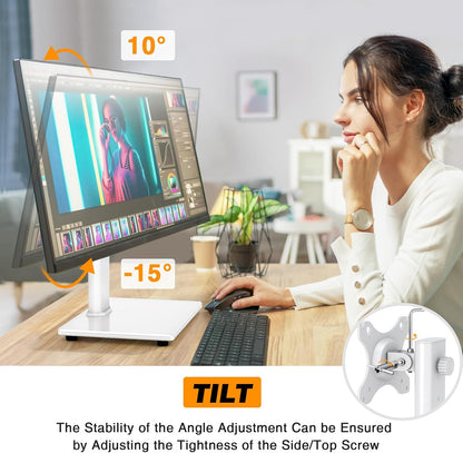 Single Monitor Stand VESA Mount for 13-32 Inch Screens