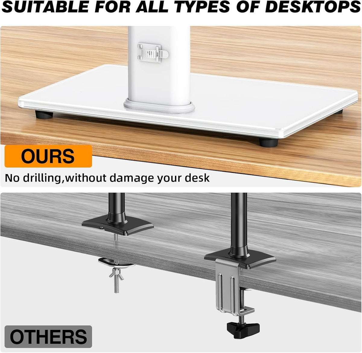 Single Monitor Stand VESA Mount for 13-32 Inch Screens