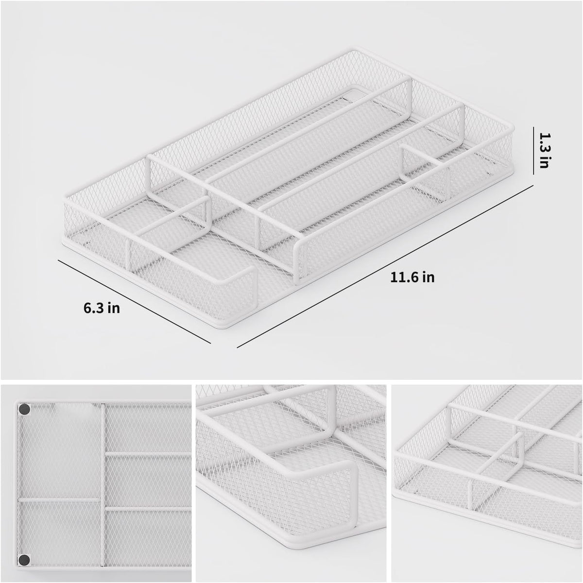 Desk Drawer Organizer Tray, Office Drawer Organizer, Workspace Organizers, Suitable for Tools, Pencils, Office Supplies Storage (Black)