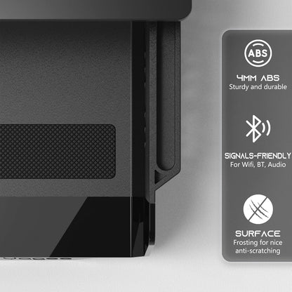 Under Desk Shelf, 2 Pack, Self-Adhesive Device Storage, Great Desktop Organizer Drawer for Work Stations, Stand Up Desks, Gaming Battlestations with Cable Management Raceway