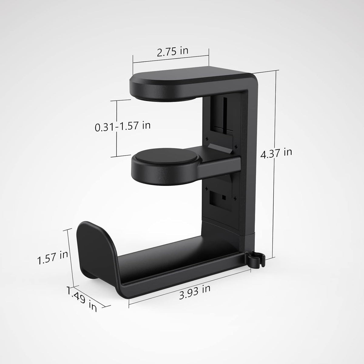 EURPMASK Rotating Headphone Stand,Adjustable Clamp-on Headset Holder Hanger