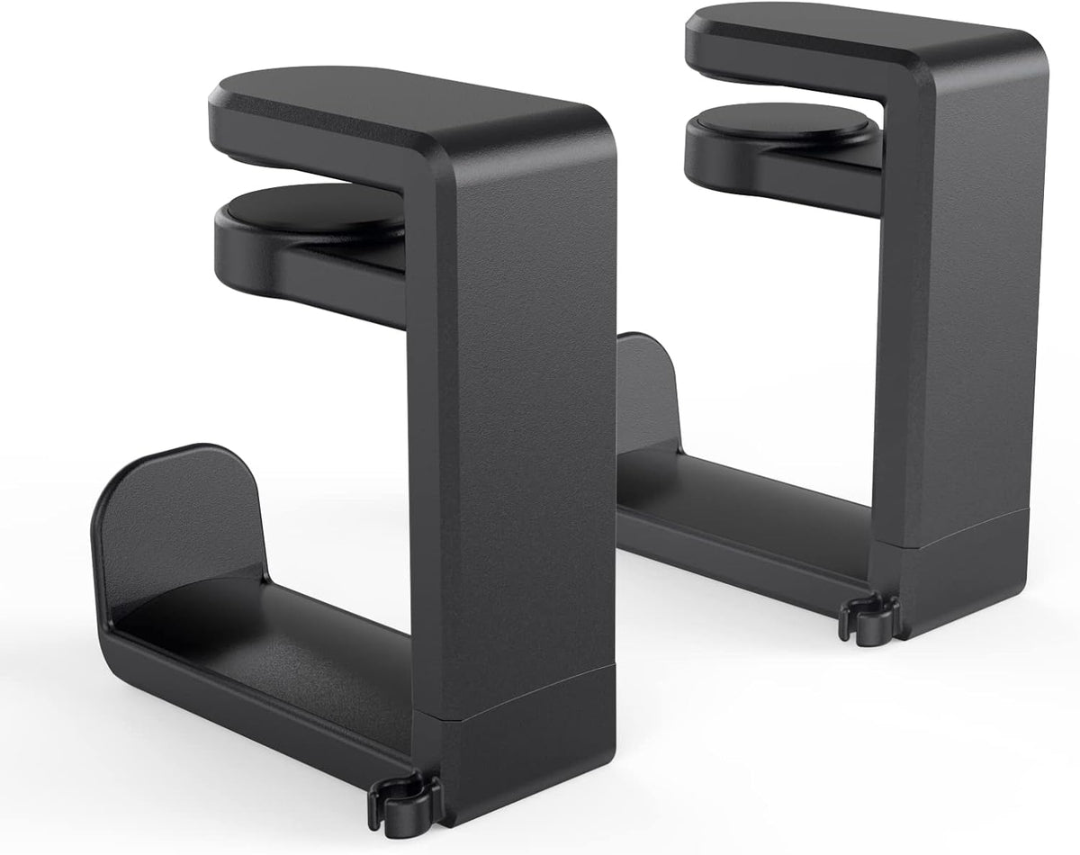 EURPMASK Rotating Headphone Stand,Adjustable Clamp-on Headset Holder Hanger