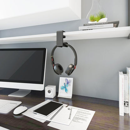 EURPMASK Rotating Headphone Stand,Adjustable Clamp-on Headset Holder Hanger
