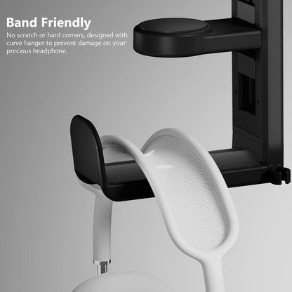 EURPMASK Rotating Headphone Stand,Adjustable Clamp-on Headset Holder Hanger