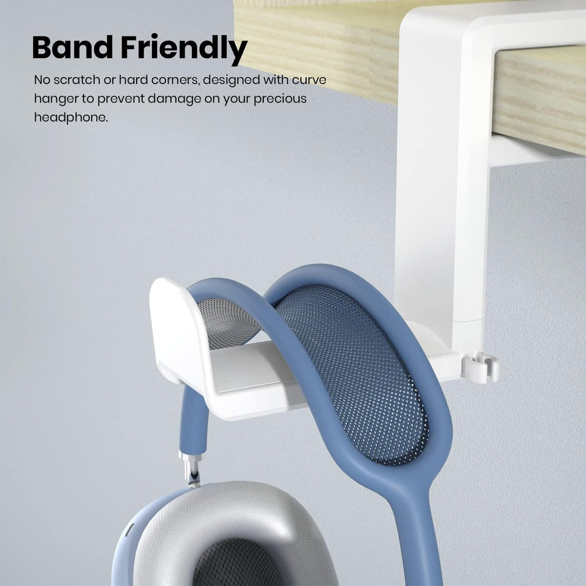 EURPMASK Rotating Headphone Stand,Adjustable Clamp-on Headset Holder Hanger