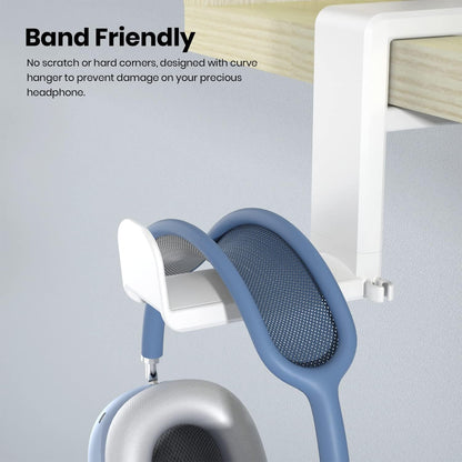EURPMASK Rotating Headphone Stand,Adjustable Clamp-on Headset Holder Hanger