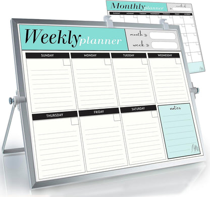 Dry Erase White Board 12"x16" with Stand