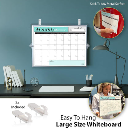Dry Erase White Board 12"x16" with Stand