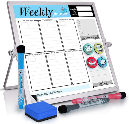 Dry Erase White Board 12"x16" with Stand
