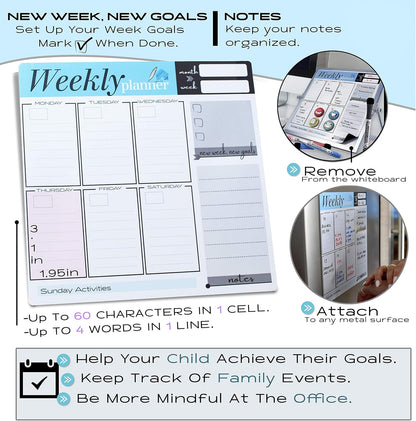 Dry Erase White Board 12"x16" with Stand