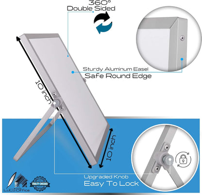 Dry Erase White Board 12"x16" with Stand