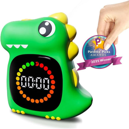 Visual Timer for Kids, Blue Dinosaur Digital Toddler Timer Visual Countdown