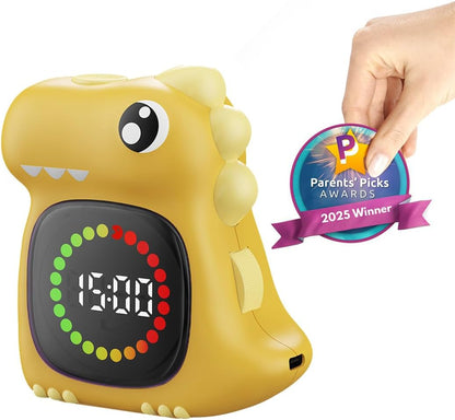 Visual Timer for Kids, Blue Dinosaur Digital Toddler Timer Visual Countdown