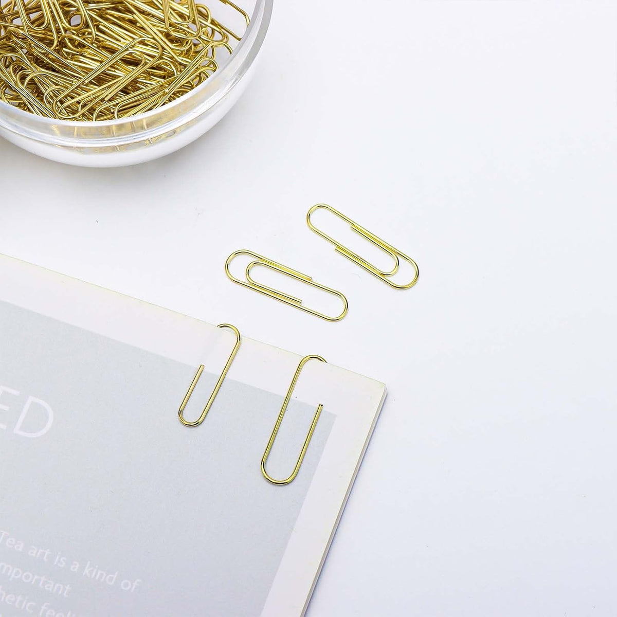 Rainbow Paper Clips Holder Medium Holographic Paper Clip Dispenser