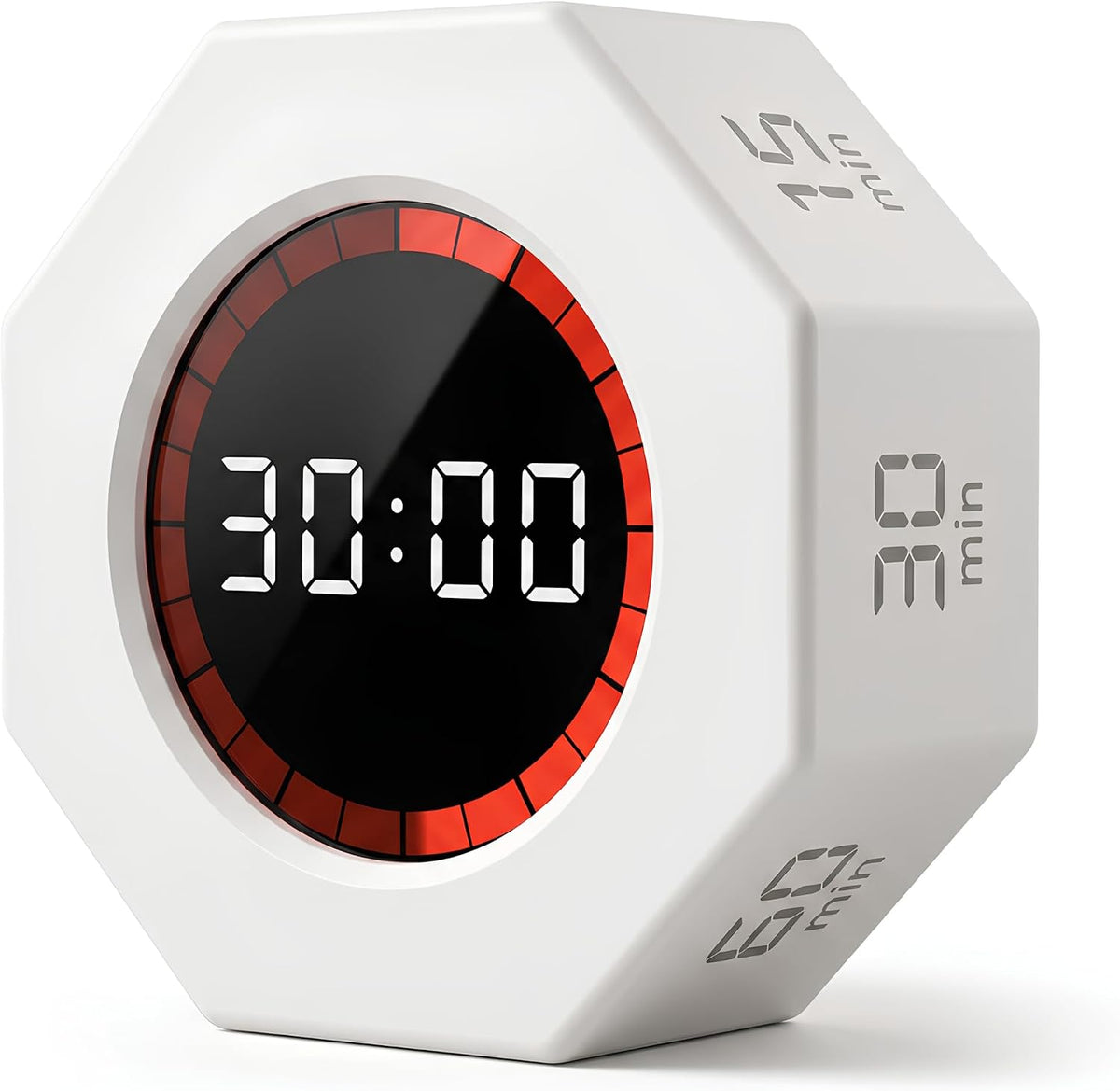 Multi-Function Electronic Timer, Learning Management - USB-C Rechargeable Flip Timer with Presets, Silent Mode & Vibration - Ideal for ADHD, Pomodoro, Classroom, Kids, Kitchen & Chess Clock