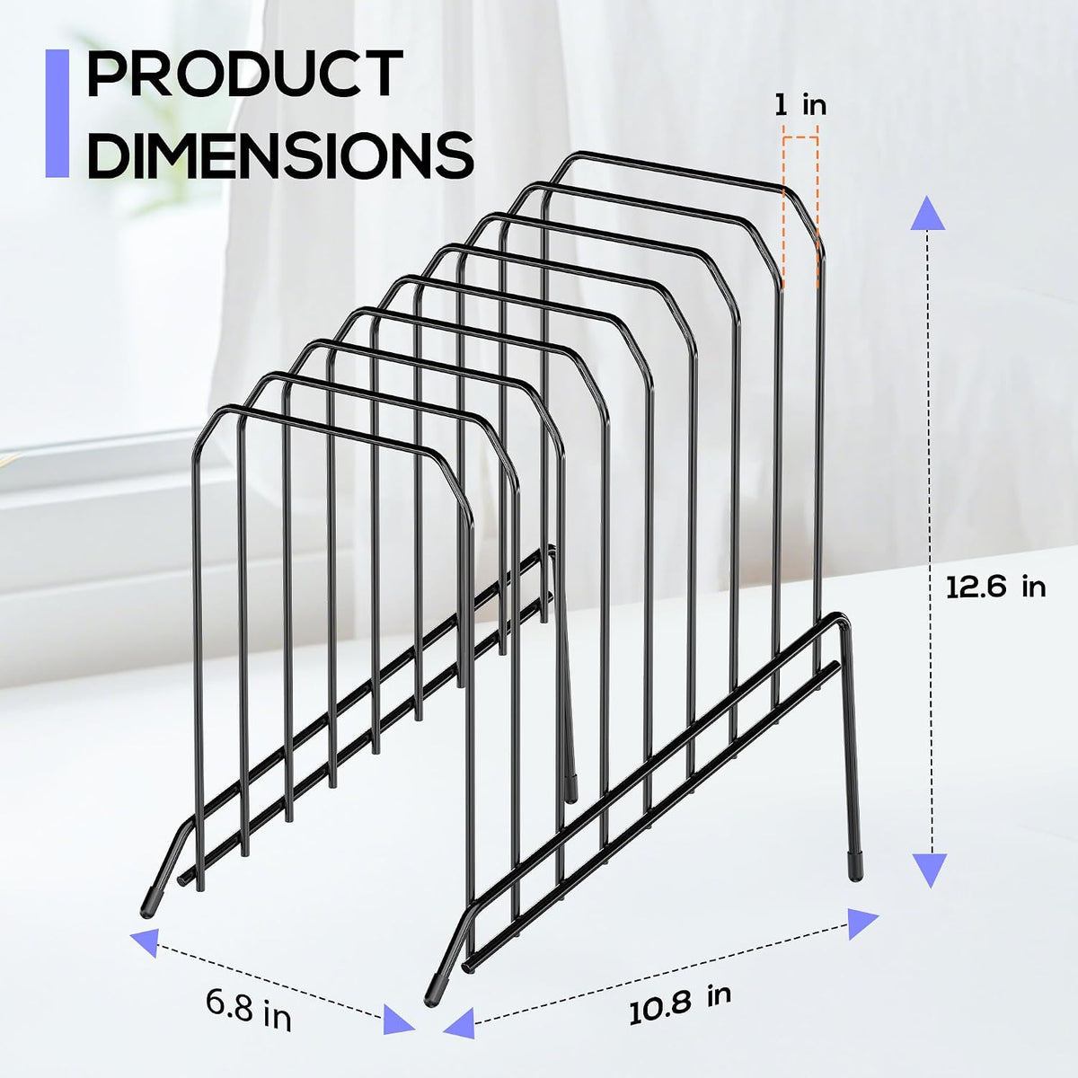 Incline Desk Magazine Folder Holder File Organizer with 8-Section