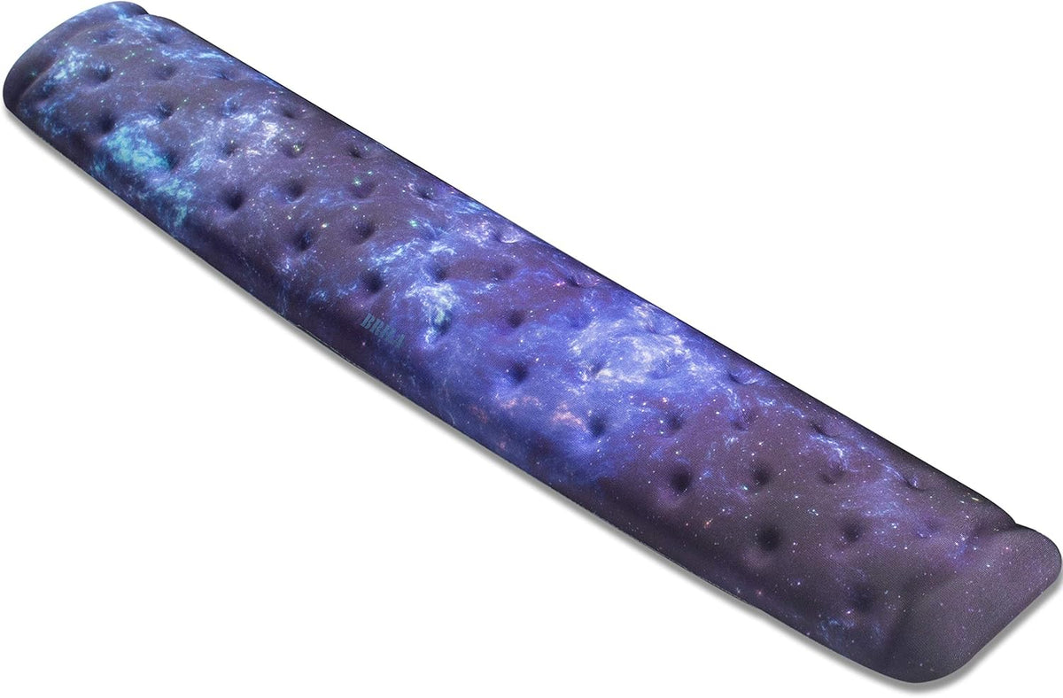 Keyboard Wrist Rest Support Cushion Pad for Computer, Laptop, Office Work, PC Gaming - Memory Foam Gel with Massage Holes Design - Non-Slip Easy Typing Wrist Pain Relief (Black Keyboard Pad)