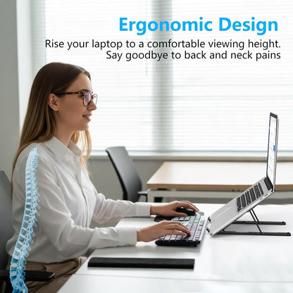 Adjustable Laptop Stand, Portable Laptop Riser for Desk