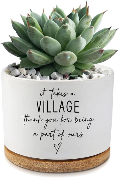 Black Cat Ceramic Pot,Cute Planter Succulent Plant Pot with Drainage,Cactus Plant Pot Container Home Office Decoration for Plant Lovers Teacher Friends Coworkers (Plants Not Included)