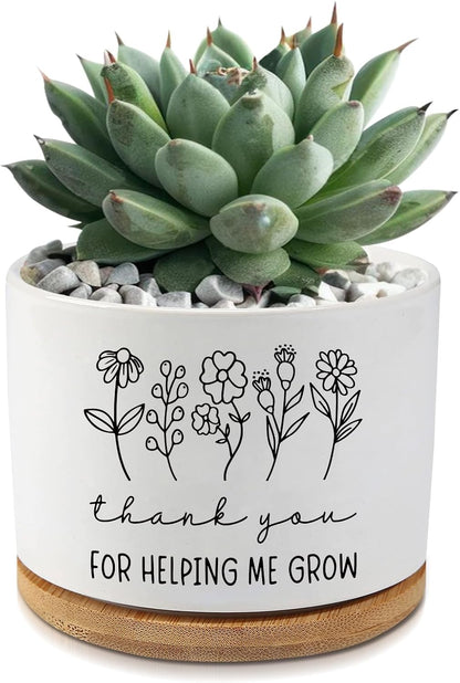 Black Cat Ceramic Pot,Cute Planter Succulent Plant Pot with Drainage,Cactus Plant Pot Container Home Office Decoration for Plant Lovers Teacher Friends Coworkers (Plants Not Included)