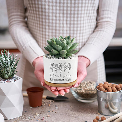 Black Cat Ceramic Pot,Cute Planter Succulent Plant Pot with Drainage,Cactus Plant Pot Container Home Office Decoration for Plant Lovers Teacher Friends Coworkers (Plants Not Included)