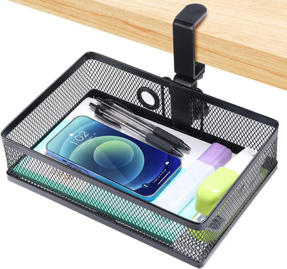 Under Desk & Desktop Drawer Organizer, 2-Tier Big Capacity
