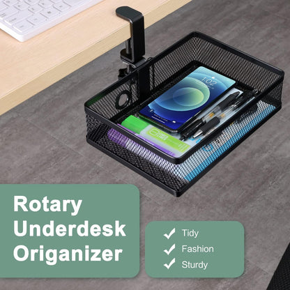 Under Desk & Desktop Drawer Organizer, 2-Tier Big Capacity