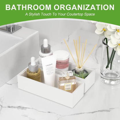 Bamboo Kitchen Drawer Organizer, 2 Pack, 15" x 6" x 2"