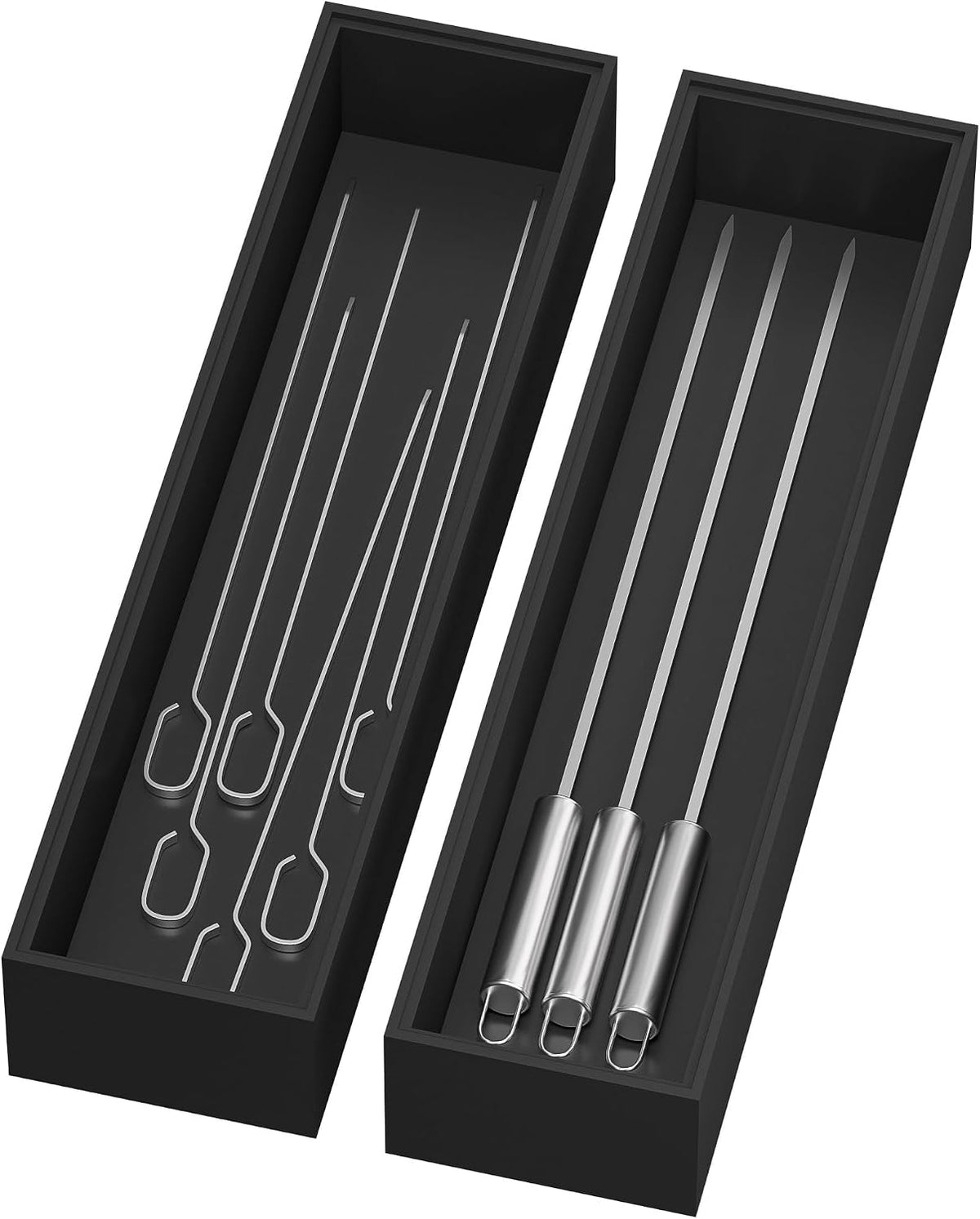 Bamboo Kitchen Drawer Organizer, 2 Pack, 15" x 6" x 2"