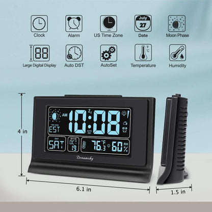 Alarm Clocks for Bedrooms with Battery Backup, Auto Set