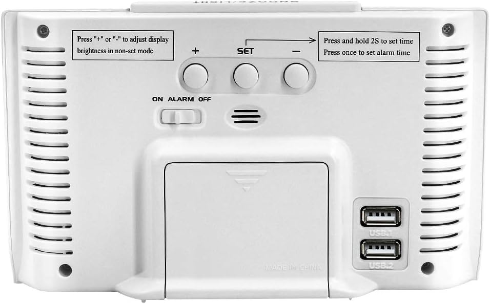 Alarm Clocks for Bedrooms with Battery Backup, Auto Set
