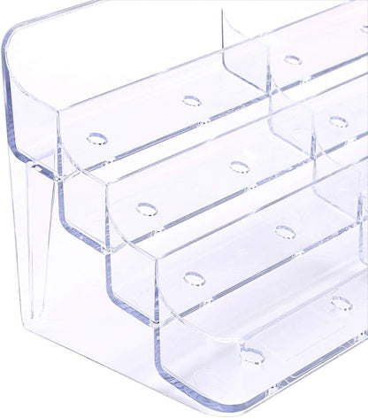 2-Pack Acrylic Business Card Holder Card for Desk, 8 Pockets