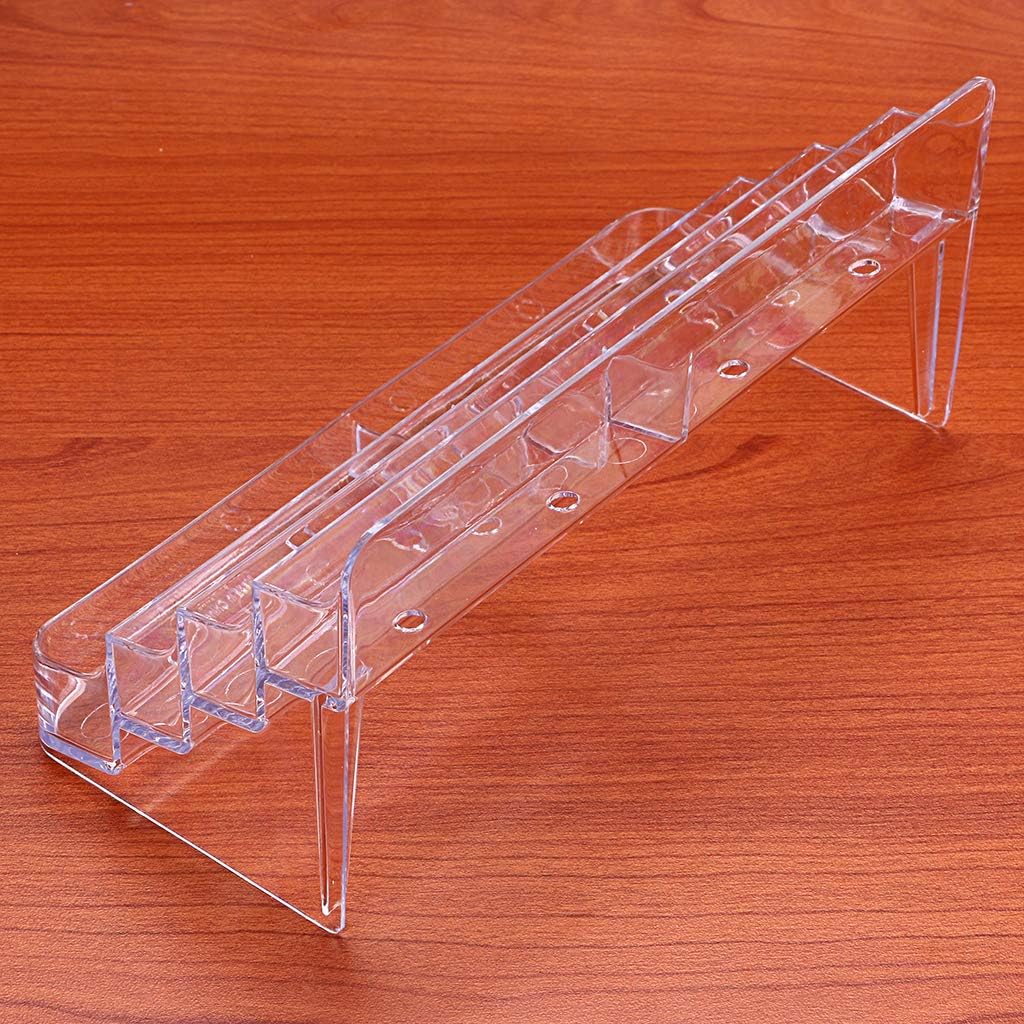 2-Pack Acrylic Business Card Holder Card for Desk, 8 Pockets