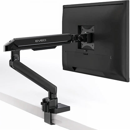 Premium Dual Monitor Mount 14"-32” Dual Monitor Arm VESA Bracket Adjustable Height Gas Spring Dual Monitor Stand, Screen Full Motion Dual Monitor Arm-Computer Monitor Stand for 2 Screens - Black