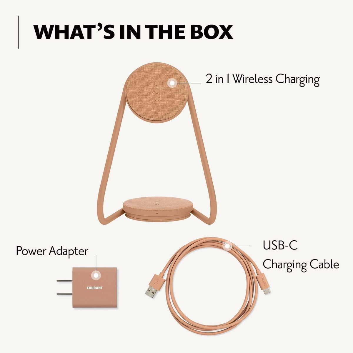 W&P MAG:2 Wireless Charging Stand - Belgian Linen, 2 in 1 Multi-Device Charger - Magnetic Stand for MagSafe iPhones 16, 15, 14, 13, 12 with Charging Base for AirPod Cases, (Forest)