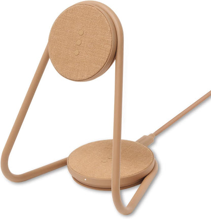 W&P MAG:2 Wireless Charging Stand - Belgian Linen, 2 in 1 Multi-Device Charger - Magnetic Stand for MagSafe iPhones 16, 15, 14, 13, 12 with Charging Base for AirPod Cases, (Forest)