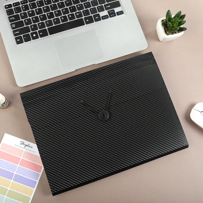 Accordion File Organizer, Expanding File Folder with 7 Pockets, Portable Receipt Paper Bill Document Organizer, Letter/A4 Size Filing Folder School Office Supplies, Black