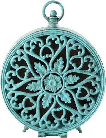 Gold Table Clock, Silent Non-Ticking Shelf Desk Top Clock Battery Operated Classic Design, Decorative Home Decor for Living Room, Fireplace Mantel, Desktop, Countertop