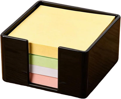 3x3 Inch Acrylic Sticky Note Holder, Crystal Clear Sticky Note Dispenser for Dorm Room Home and Office Acrylic Desk Organizer