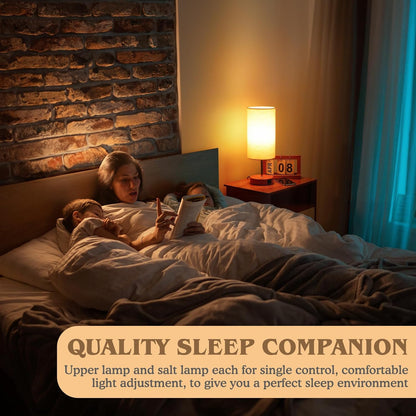 Nightstand Lamp, Touch Dimmable with USB-C Charging & Bulb