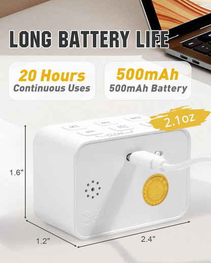 Digital Pomodoro Timer for Desk Productivity, 5/15/25-Minute Default Settings, Small Timer for Kids, Study & Tasks, USB Rechargeable Time Management Tool