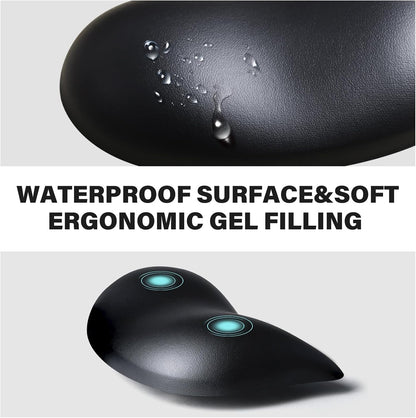 Ergonomic Gliding Palm Rests, Gel Mouse Wrist with Leather Surface
