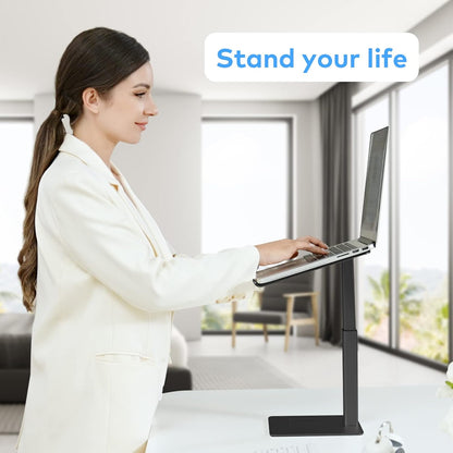 Adjustable Laptop Stand, Tall, Strong, Airflow, Suitable for 13.3-17.3 Inch Laptops, Lift Screen to Eye Level for Video Conferences