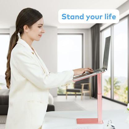 Adjustable Laptop Stand, Tall, Strong, Airflow, Suitable for 13.3-17.3 Inch Laptops, Lift Screen to Eye Level for Video Conferences