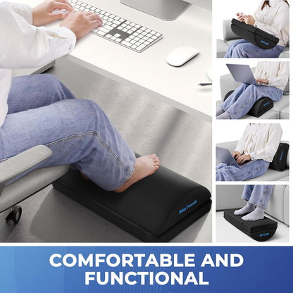 Foot Rest Under Desk, Foot Stool with 2 Adjustable Heights
