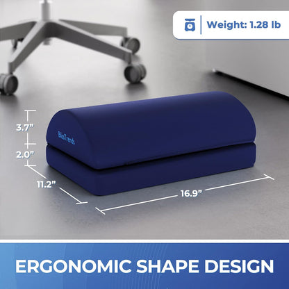 Foot Rest Under Desk, Foot Stool with 2 Adjustable Heights