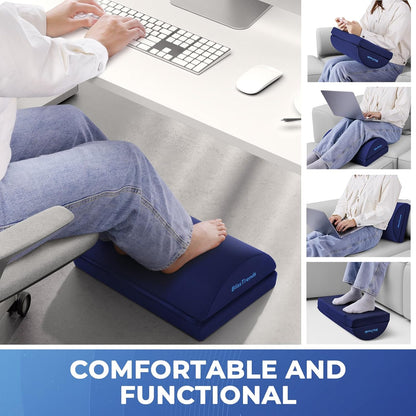 Foot Rest Under Desk, Foot Stool with 2 Adjustable Heights
