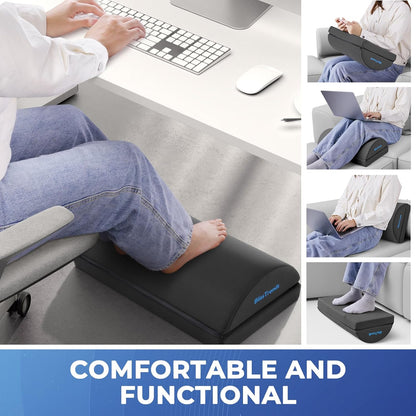Foot Rest Under Desk, Foot Stool with 2 Adjustable Heights