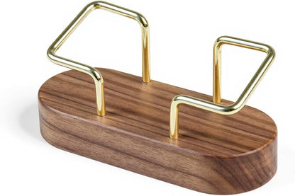 Business Card Holder for Desk, Minimalist Office Wooden Organizer