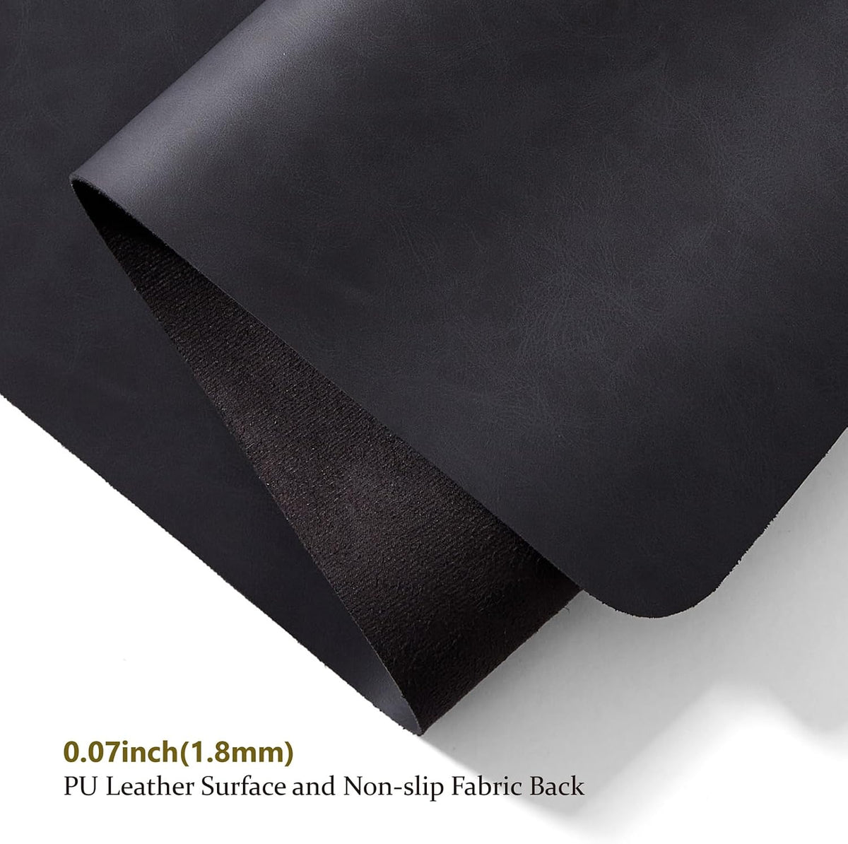 Distressed Leather Desk Mat - Non-Slip PU Desk Pad for Office and Home - Desk Organization and Accessories - Ideal for Large Mouse Pad and Desk Mats on Top of Desks(Tan,36"x 17")